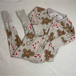 Bums & Roses Baking Spirits Bright Gingerbread Footie Pajamas 12 - 18 Months